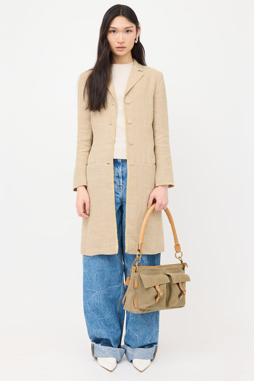 Gucci Vintage Canvas Utilitarian Bag