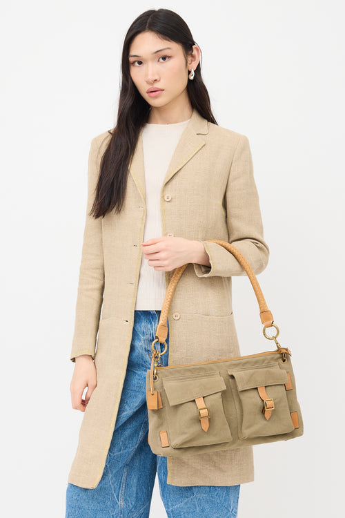 Gucci Vintage Canvas Utilitarian Bag