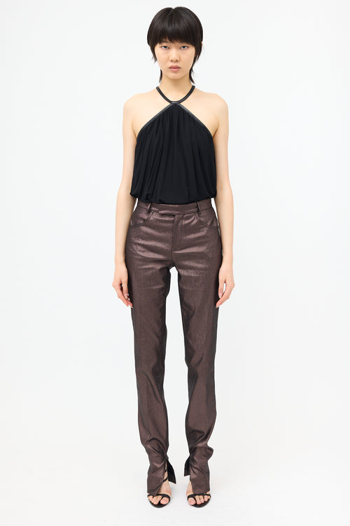 Gucci Vintage Metallic Trouser