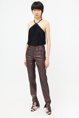 Gucci Vintage Metallic Trouser