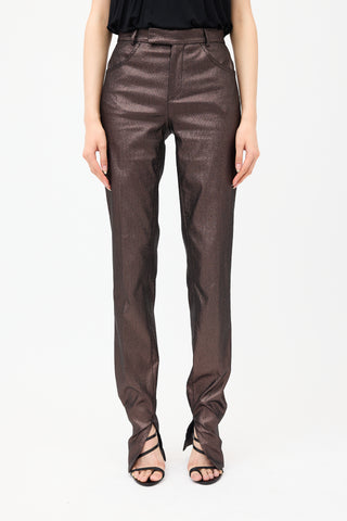 Gucci Vintage Metallic Trouser