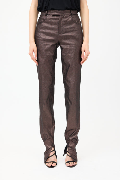 Gucci Vintage Metallic Trouser