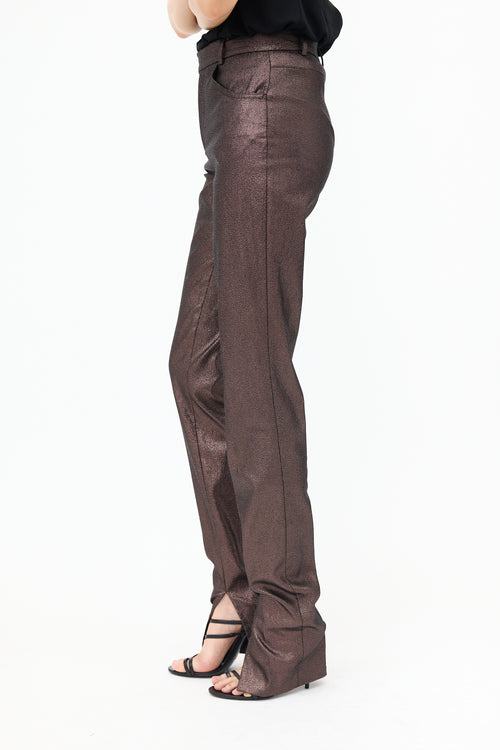 Gucci Vintage Metallic Trouser