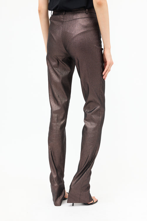 Gucci Vintage Metallic Trouser
