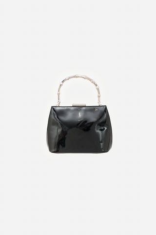 Gucci Vintage Patent Bamboo Bag
