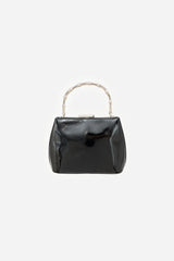 Gucci Vintage Patent Bamboo Bag