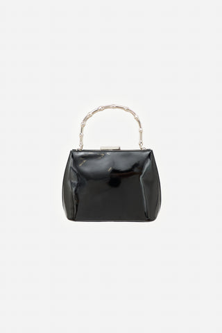 Gucci Vintage Patent Bamboo Bag