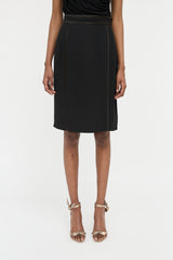 Gucci Vintage Silk Midi Skirt
