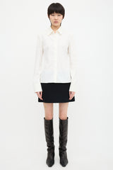 Gucci Vintage Lace Up Shirt