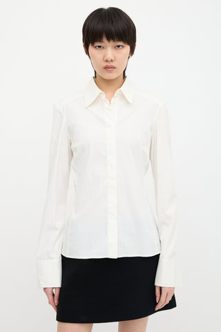 Gucci Vintage Lace Up Shirt