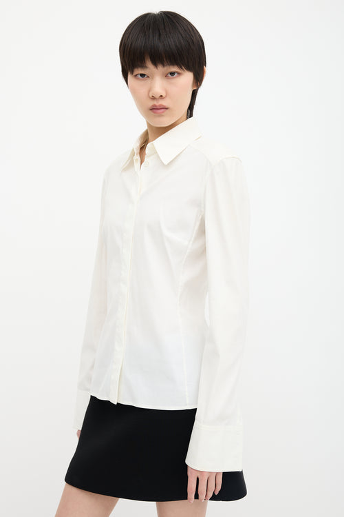Gucci Vintage Lace Up Shirt