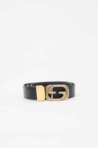 Gucci Vintage Reversible GG Slim Belt