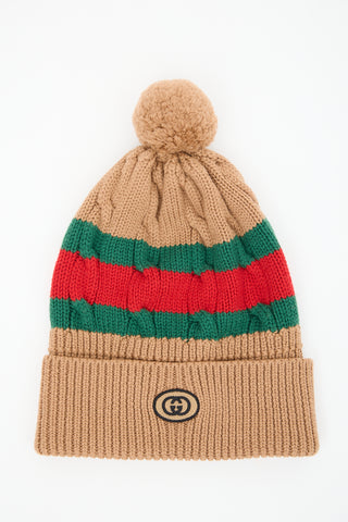 Gucci Web GG Patch Beanie