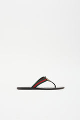 Gucci Leather GG Web Sandal