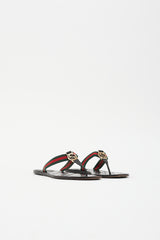 Gucci Leather GG Web Sandal