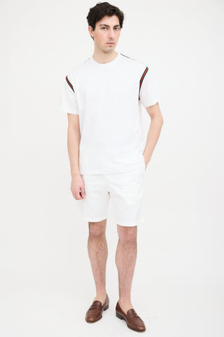Gucci Webbed Trim Logo T-Shirt