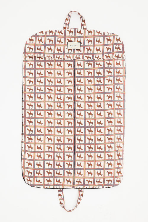 Gucci Canvas Printed Garment Weekend Bag