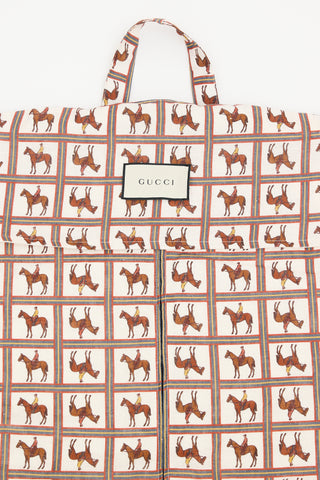 Gucci Canvas Printed Garment Weekend Bag