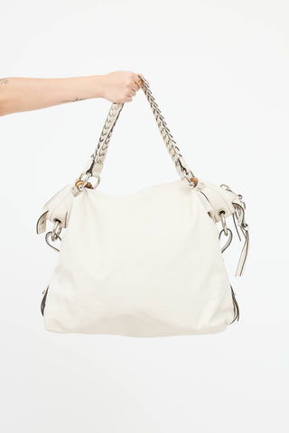 GucciLeather Bamboo Bar Tote Bag