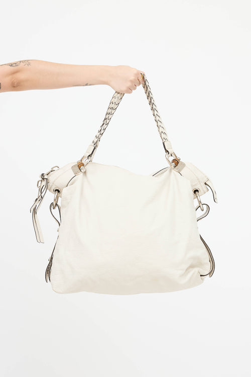 GucciLeather Bamboo Bar Tote Bag