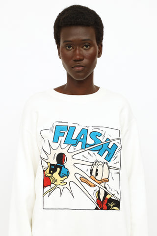 Gucci x Disney White Embroidered Character Sweater