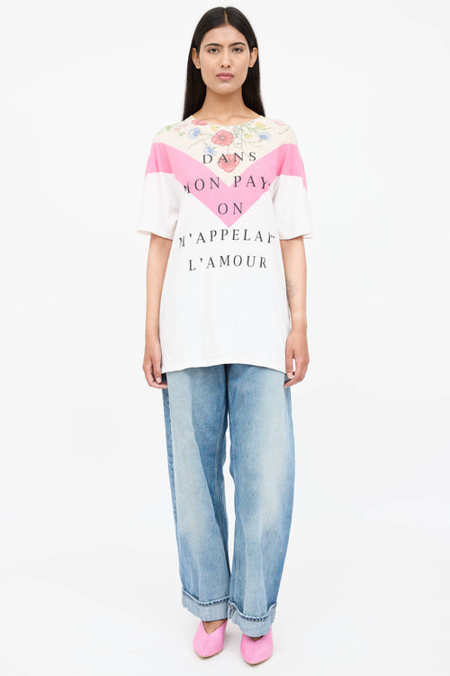 Gucci Floral Script T-Shirt