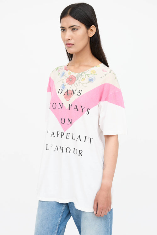 Gucci Floral Script T-Shirt