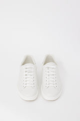 Gucci White & Grey Leather Ace Interlocking GG Sneaker