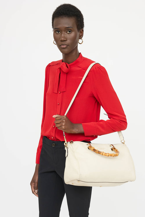 Gucci Bamboo Boston Bag