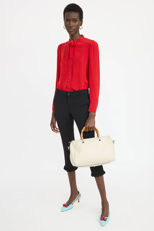 Gucci Bamboo Boston Bag