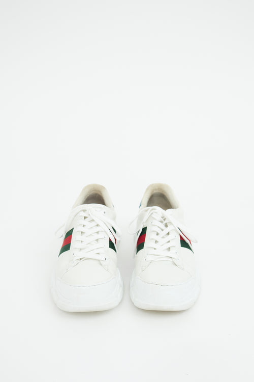 Gucci White Leather Nathan Chunky Sneaker