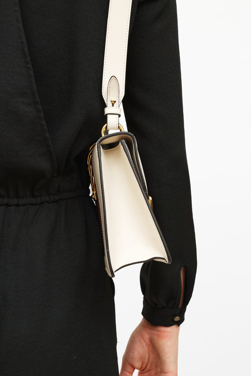 Gucci Cream Sylvie Bow Shoulder Bag