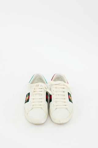 Gucci White & Multicolour Leather Ace Sneaker