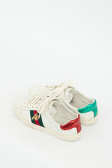 Gucci White & Multicolour Leather Ace Sneaker