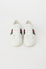 Gucci White & Multi Leather Ace Bee Sneaker