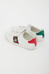 Gucci White Leather Ace  Sneaker