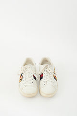 Gucci White & Multi Leather Ace Loved Sneaker