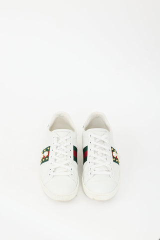 Gucci White & Multi Studded Ace Sneaker