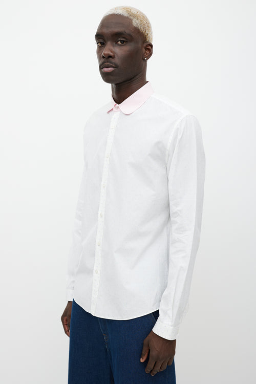 Gucci White & Multicolour Button Up Shirt
