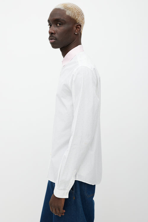 Gucci White & Multicolour Button Up Shirt