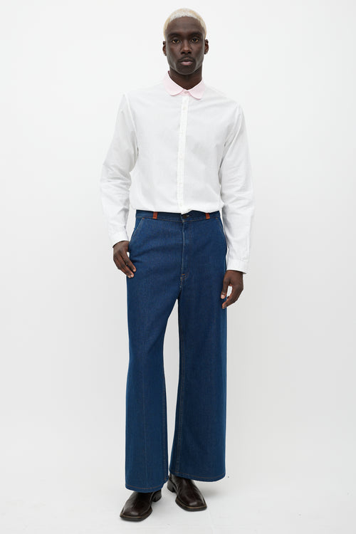 Gucci White & Multicolour Button Up Shirt