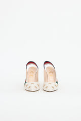 Gucci Webbed Sylvie Pump