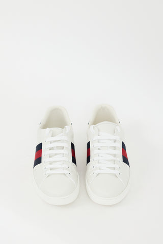 Gucci White & Multicolour Leather Ace Sneaker