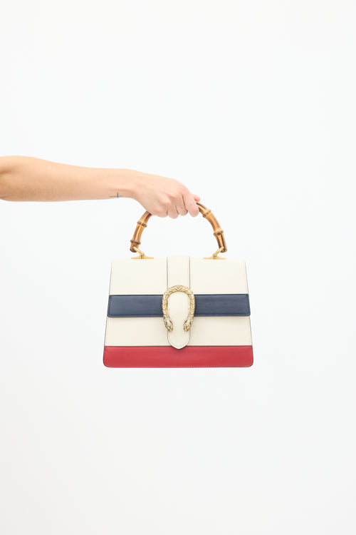 Gucci White & Multicolour Leather Dionysus Bag