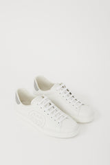 Gucci White Leather GG Logo Ace Sneaker