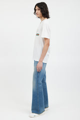 Gucci White Vintage GG Logo T-Shirt