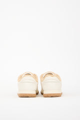 Gucci White Leather & Shearling MAC80 Sneaker