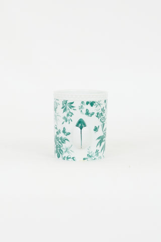 Gucci White & Green Porcelain Herbosum Candle Holder