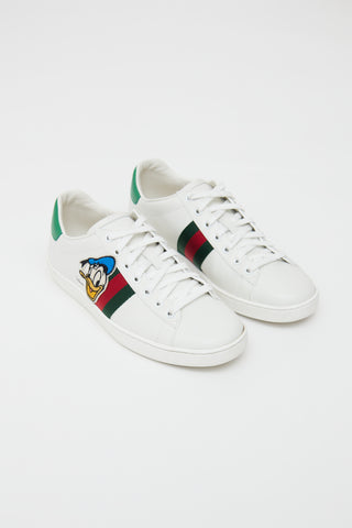 Gucci x Disney Embroidered Character Ace Web Sneakers