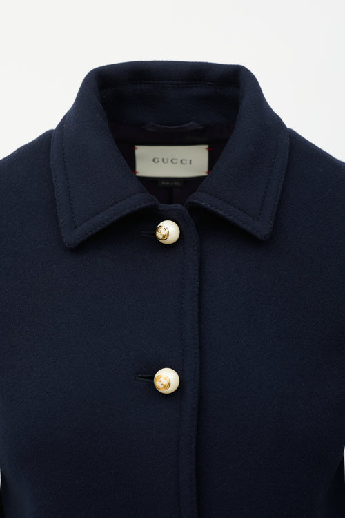 Gucci Wool GG Pearl Coat